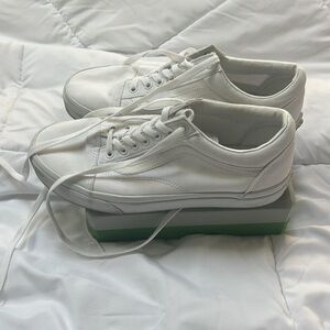 Vans White Canvas Old Skool
